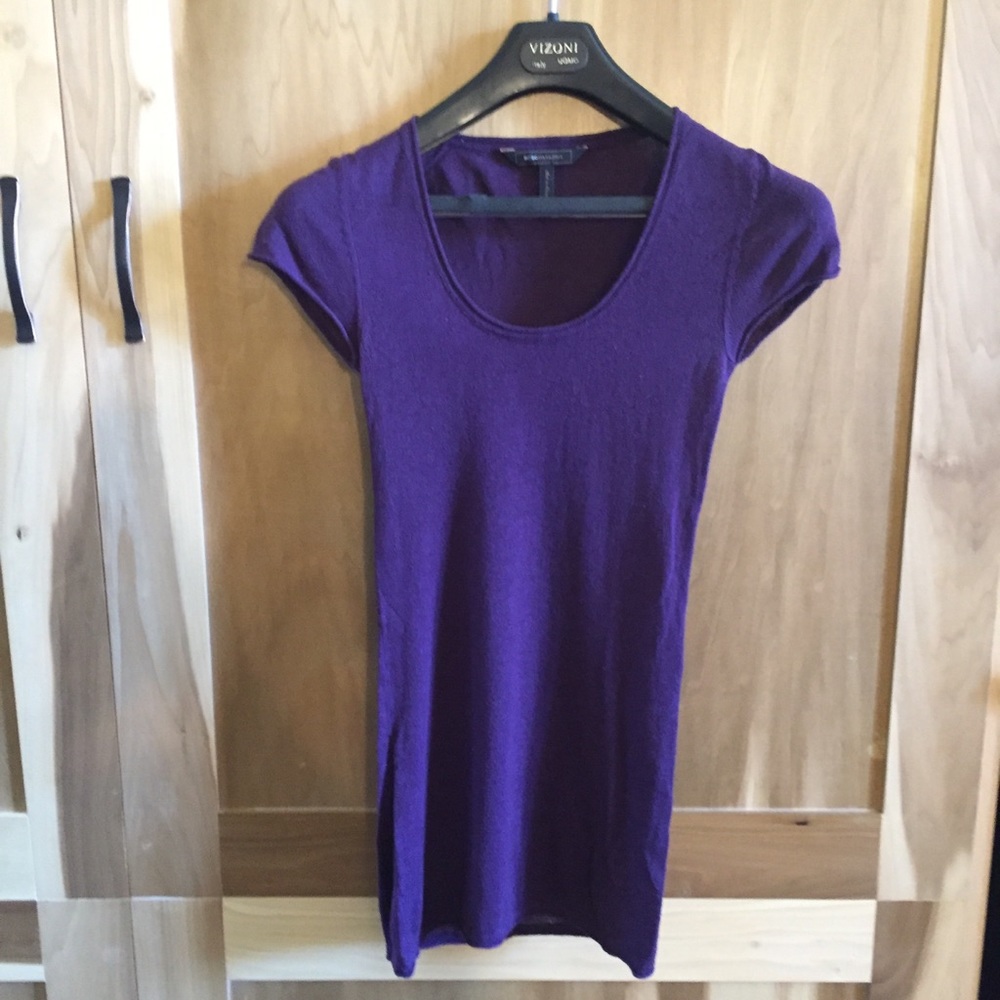 BCBG Purple Cap-Sleeve Lightweight Sweater Small
